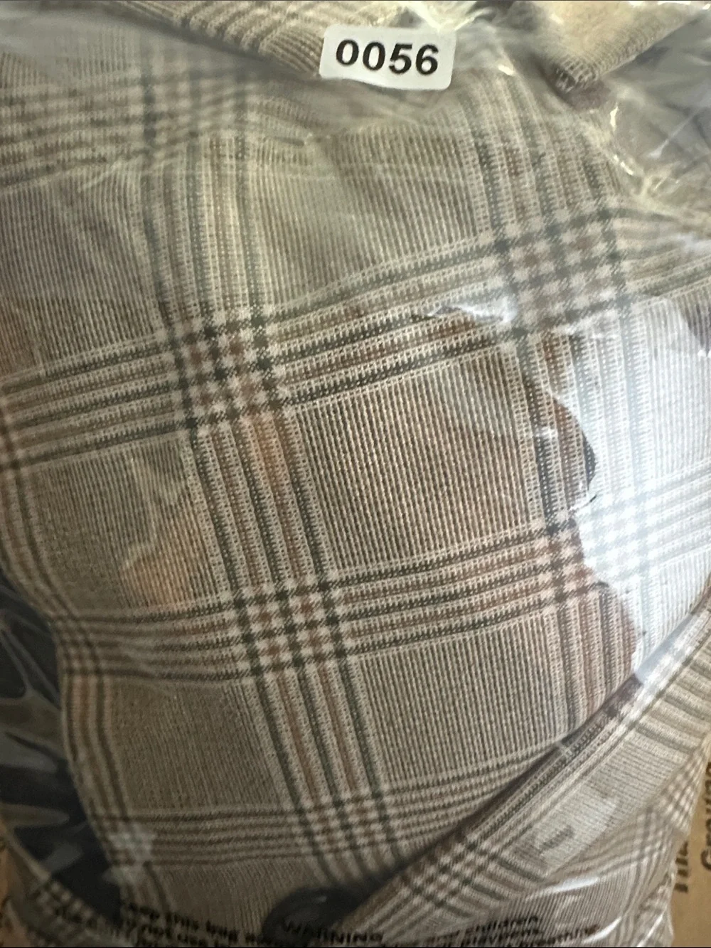 Zara Crop Blazer Jacket Plaid Tan Brown Boxy Blogger Preppy Business Casual S - Picture 16 of 16